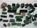 Tourmaline Facet and Cab Rough