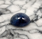 Benitoite Cabochon, 3.75 carats, Benitoite Gem Mine, San Benito County, California