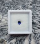 Faceted Benitoite .30 cts., Oval Cut, VVS