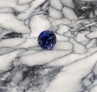 Faceted Benitoite, Round Cut, .40 cts., 4.2 mm, VVS