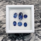 Faceted Benitoite Mixed Parcel, 2.29 ctw, Assorted size, cut & color