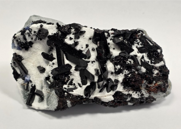 Neptunite with Natrolite, Benitoite Gem Mine, San Benito County, California