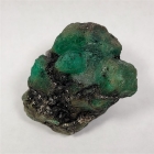 Emerald in Biotite, Carnaíba Mining District, Pindobaçu, Bahia, Brazil