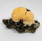 Stilbite on Epidote, Daikon, Nioro du Sahel, Kayes Region, Mali