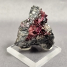 Erythrite with Quartz, Bou Azzer Mine, Draa-Tafilet Region, Morocco