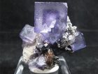 Fluorite w/ Sphalerite on Dolomite, Elmwood Mine, Smith County, Tennessee