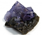 Fluorite on Sphalerite, "Dissolution Boxes" Elmwood Mine, Carthage, Smith Co., TN