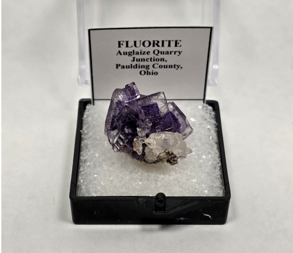 Fluorite & Calcite, Auglaize Quarry Junction, Paulding County, Ohio