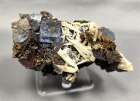 Fluorite & Calcite on Sphalerite, Minerva #1 Mine, Cave-in-Rock, Hardin Co., Illinois