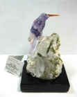 Amethyst Hummingbird Mineral Carving (#2), Peter Muller / Brazil