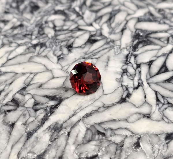 Montana Garnet, 3.49 cts. El dorado Bar, Helena, Montana