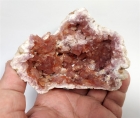 Pink Quartz Geode with Hematite Inclusions and Coating,  Patagonia, Argentina