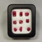 Beryl var. Red Beryl, 9 Crystals, 15.52 ctw., Wah Wah Mountains, Beaver County, Utah
