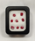 Beryl var. Red Beryl, 8 Crystals, 9.68 ctw., Wah Wah Mountains, Beaver County, Utah