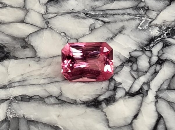 Faceted Rhodochrosite, 1.86 cts., Sweet Home Mine, Alma, Colorado