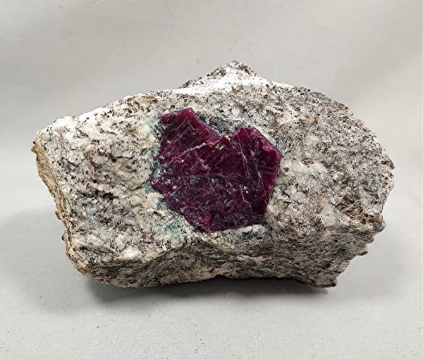 Corundum var. Ruby in Matrix, Kleggåsen Ruby Quarry, Froland, Agder, Norway