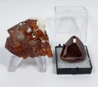 Gem Sphalerite Rough and Cut Set, Las Mánforas Mine, Cantabria, Spain