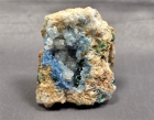 Shattuckite, Quartz, Malachite, Kaokoveld, Kunene Region, Namibia