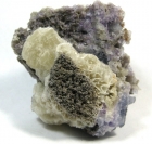 Witherite on Fluorite, Minerva #1 Mine, Cave-in-Rock District, Illinois